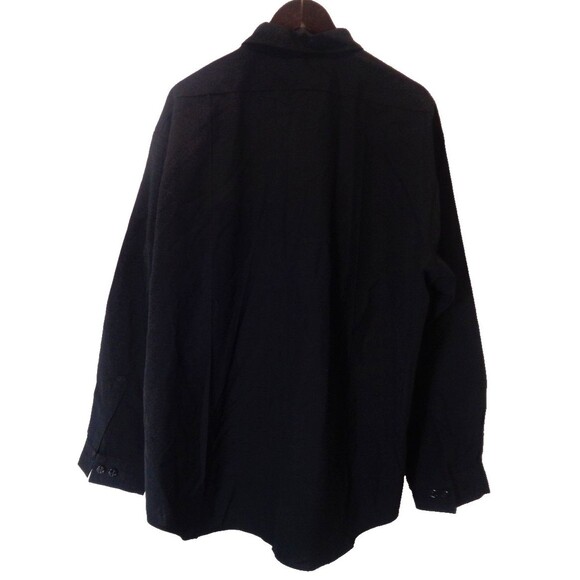 DSCP Military Long Sleeve Black Shirt Sz 19x36SL Men's Poly/Wool - Picture 2 of 5